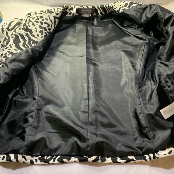 Liz Claiborne Animal Print Blazer/Jacket Size 12 - Picture 13 of 15